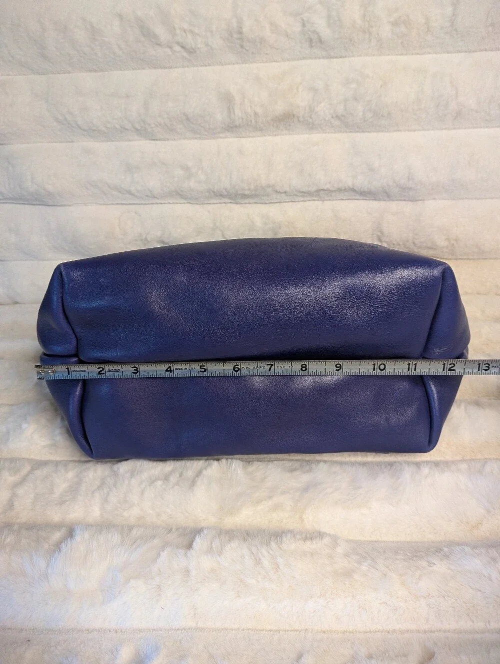 Portland Leather Goods Large Cobalt Blue Zipper Tote Bag
